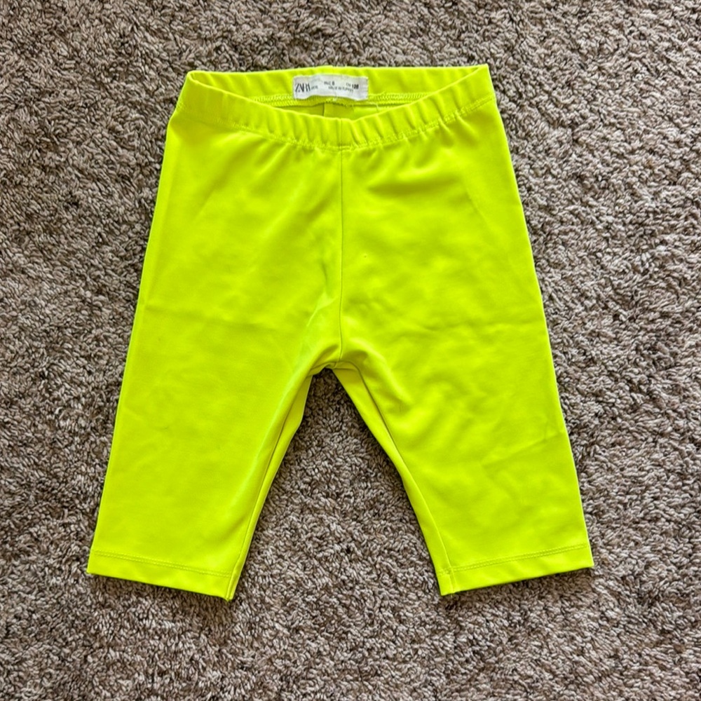 Zara Neon Yellow Leggings